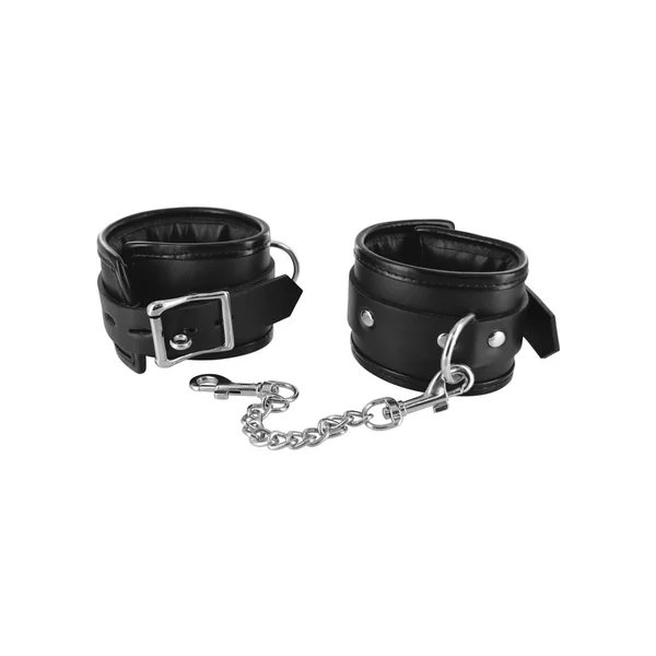 Strict Locking Padded Wrist Cuffs – Black
