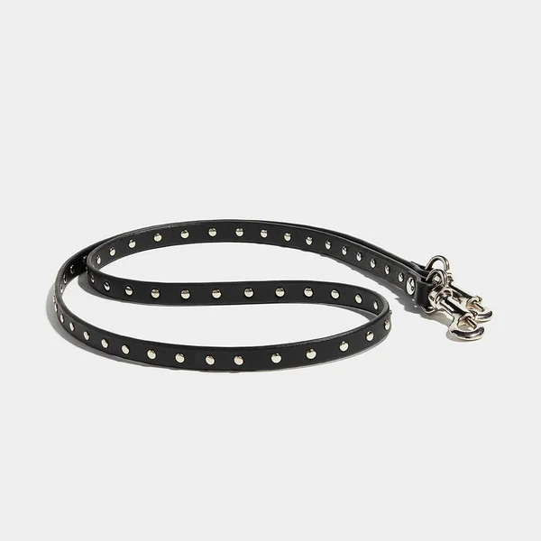 STUDDED BAG STRAP BLACK