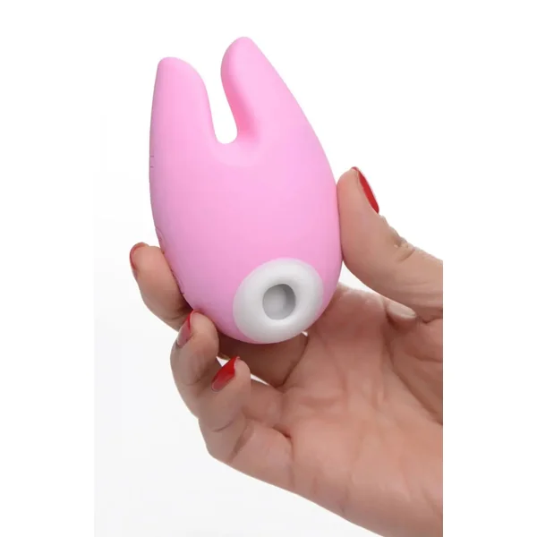 Sucky Bunny Silicone Clitoral Stimulator - Pink Suction Vibrator