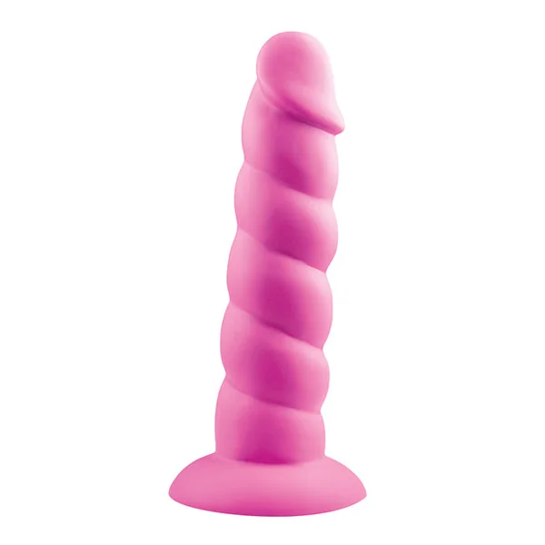 Suga` Daddy Silicone Dildo 7In - Pink
