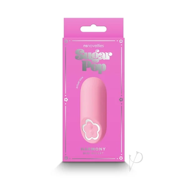 Sugar Pop Harmony Rechargeable Silicone Mini Vibrator - Pink