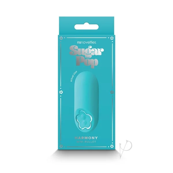 Sugar Pop Harmony Rechargeable Silicone Mini Vibrator - Teal