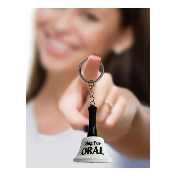 Super Fun Key Chain Ring For Oral – White