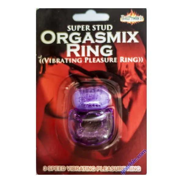 Super Stud Orgasmix Penis 3 Speed Vibrating Pleasure Ring Water Proof