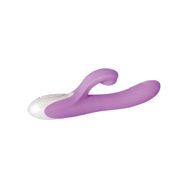 Super Sucker Rechargeable Silicone G-Spot Vibrator with Clitoral Stimulator