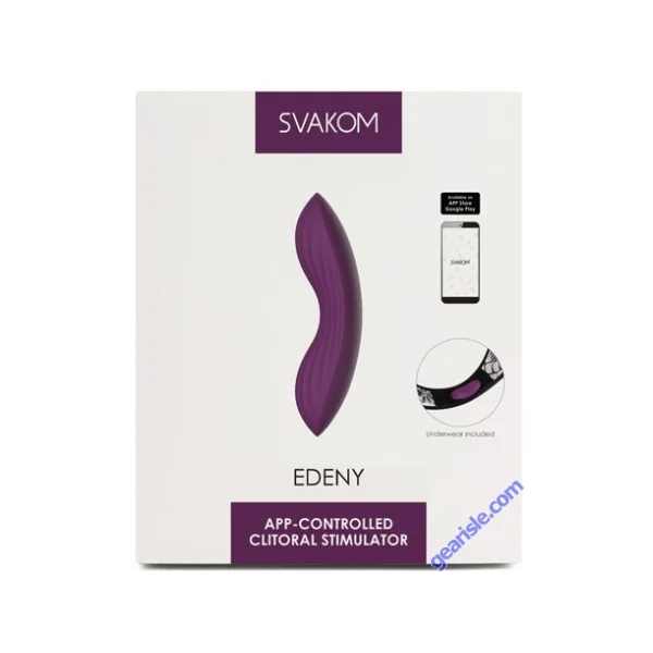 Svakom Edeny App Controlled Clitoral Stimulator Rechargeable Vibrator