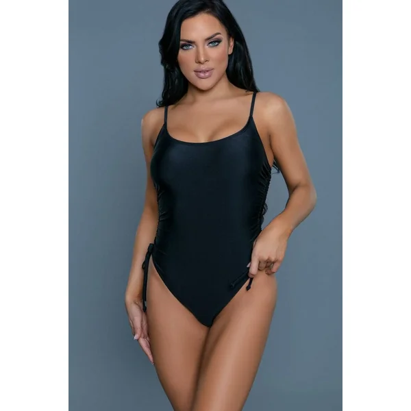 Swimsuit With Drawstring Side Design