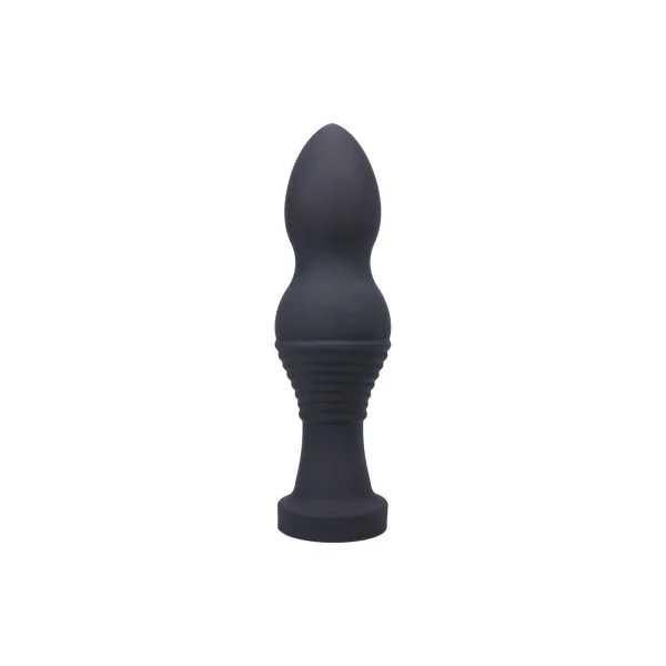 Tantus Piggy Dildo, 10.0 Inch Insertable, 2.9 Inch Max Width, Onyx