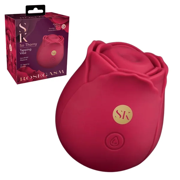 Tapping Vibrator Secret Kisses Rosegasm Rechargeable Clitoral Vibe