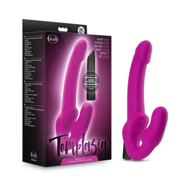Temptasia Estella Strapless Silicone Dildo Pink