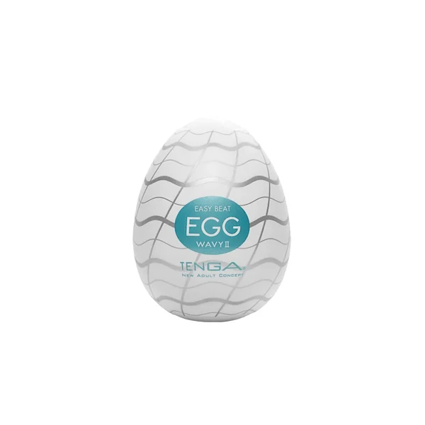 Tenga - Egg - Wavy II Textured Egg Masturbator