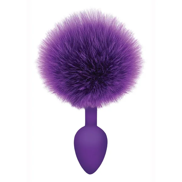 The 9`s – Cottontails Silicone Bunny Tail Butt Plug – Purple