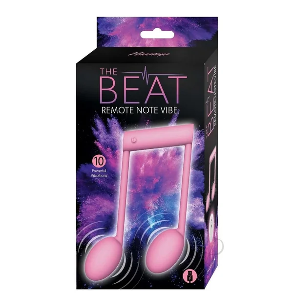 The Beat Rechargeable Silicone Note Vibrator - Pink