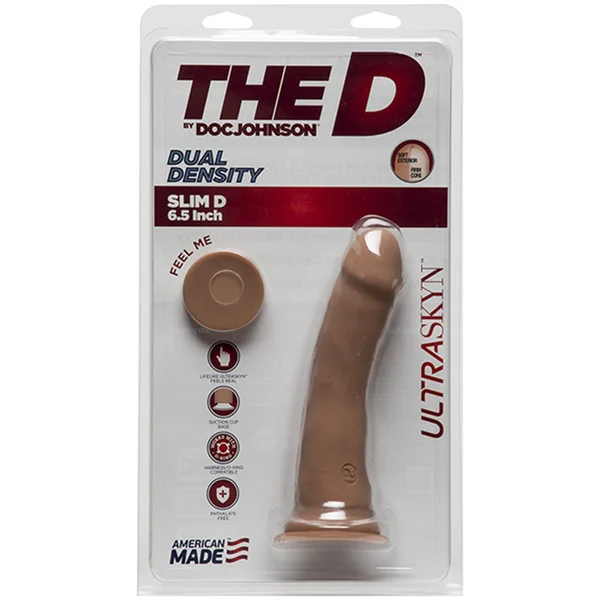 The D Slim 6 inches without Balls ULTRASKYN Caramel