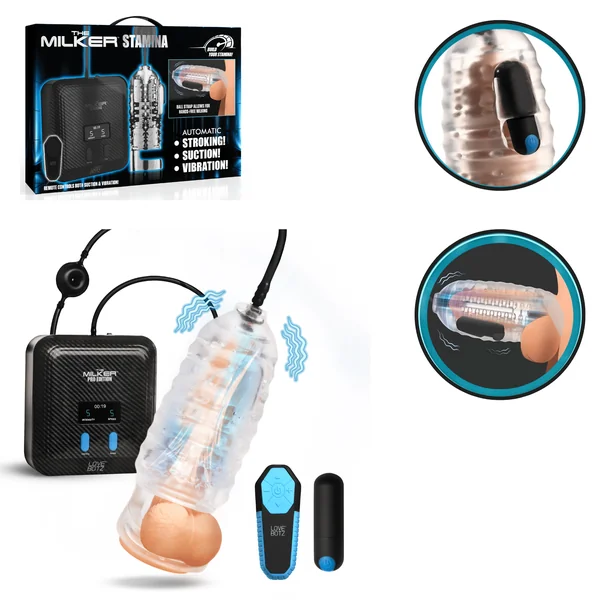 The Milker Stamina Automatic Suction Remote Controlled Hands-Free Masturbator