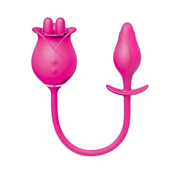 The Royale Dual Massager Silicone Rechargeable Vibrator – Pink