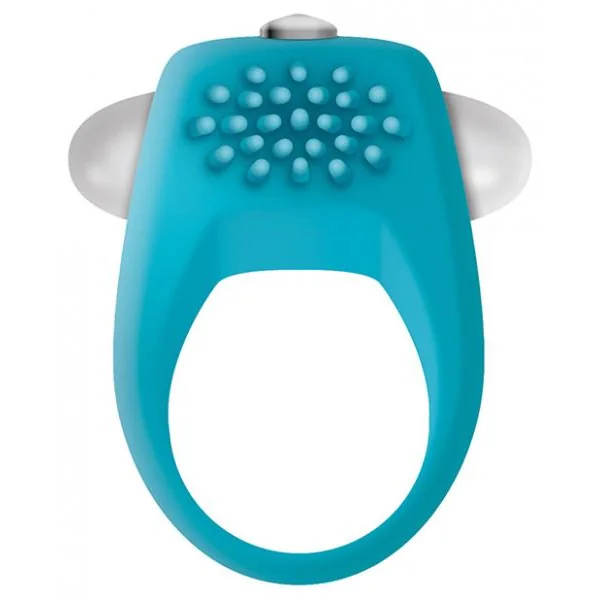 The Teal Tickler Vibrating Cock Ring
