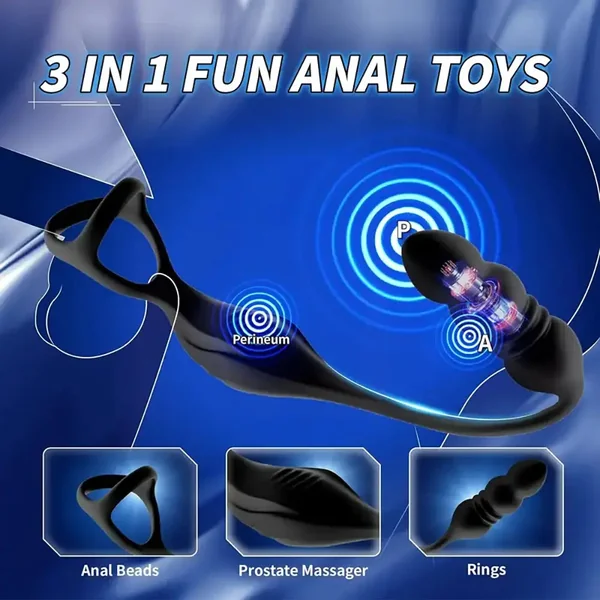 Thrusting Anal Vibrator Prostate Massager Gabriel Vibrating Cock Ring