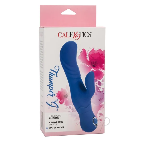 Thumper G Silicone Rabbit Vibrator - Blue