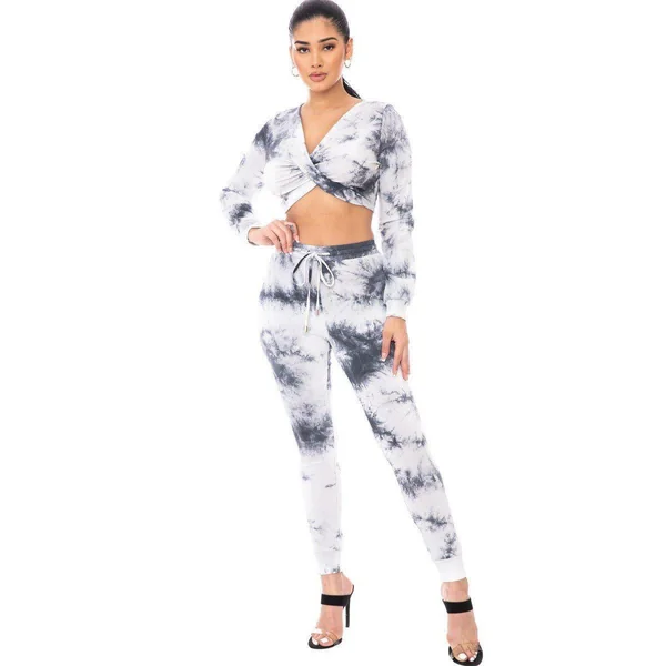 Tie Dye Ribbed Sweater Set