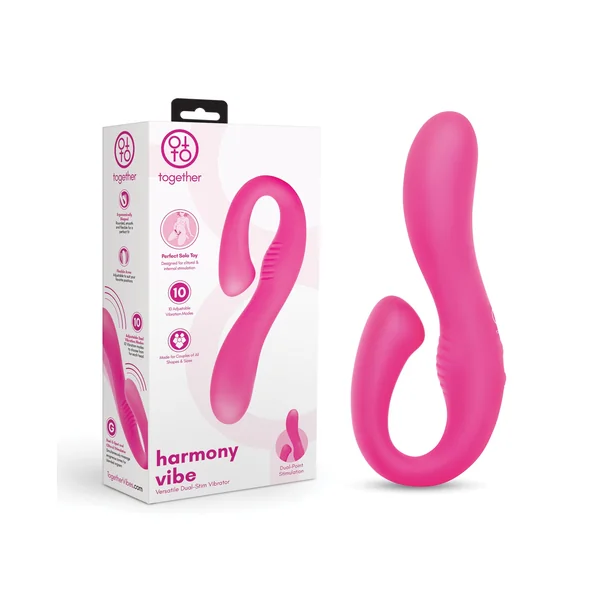 Together Toys Harmony Vibe Rechargeable Silicone Vibrator - Pink