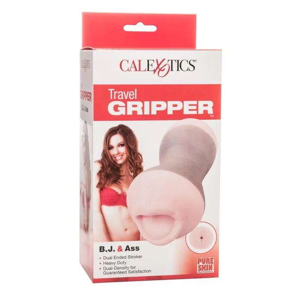 Travel Gripper BJ And Ass Masturbator Pink