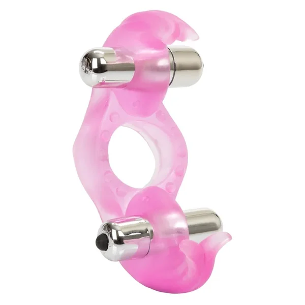 Triple Orgasms Enhancer Vibrating Cock Ring with Clitoral Stimulation