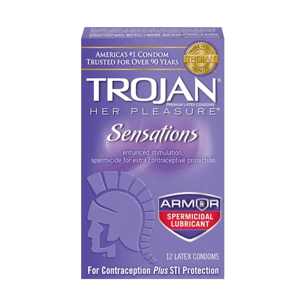Trojan Her Pleasure Spermicide Armor Condoms