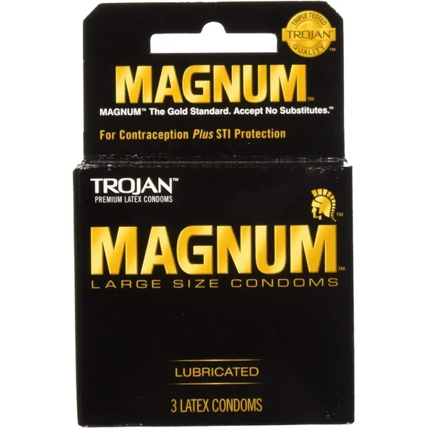 Trojan Magnum Large Condoms – 3 Pack