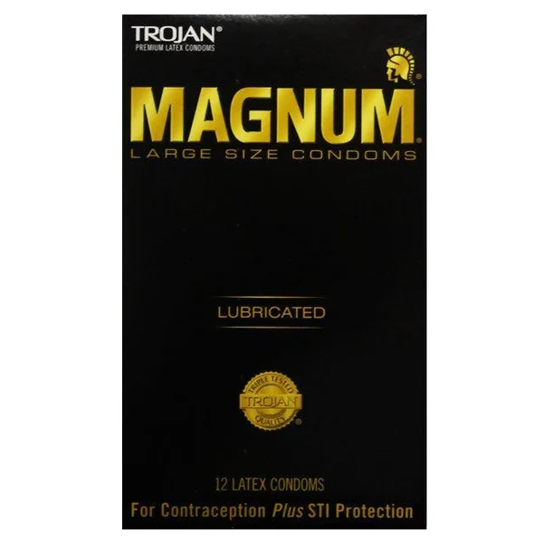 Trojan Magnum Lubricated Larger Sized Latex Condoms