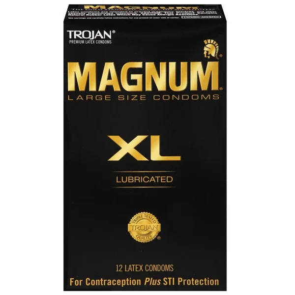 Trojan Magnum XL Lubricated Condom – Box of 12