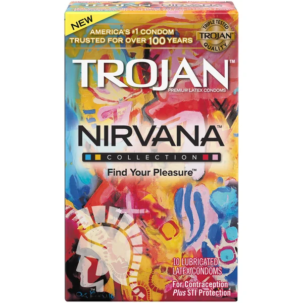 Trojan Nirvana Collection Lubricated Condoms 10 pk