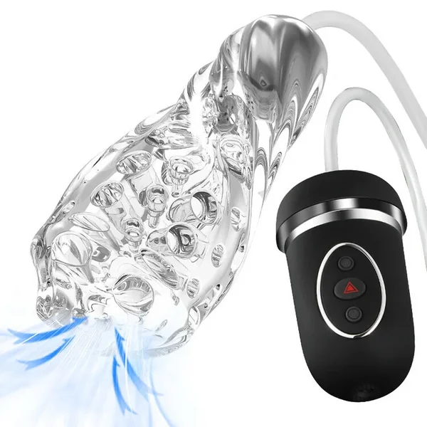 Trouble-Free 5 Sucking & 10 Vibrating Blowjob Masturbation Cup