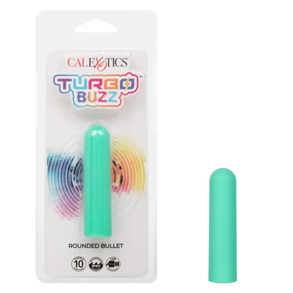 Turbo Buzz Rechargeable Rounded Bullet - Green