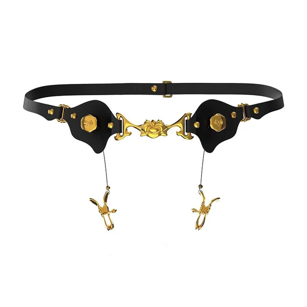 Upko Mystic Bond Collection - Belt With Labia Extender Clamps
