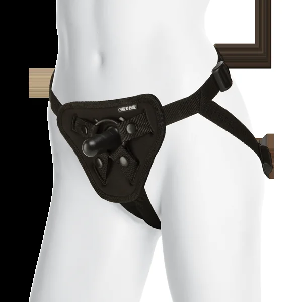 Vac-U-Lock Luxe Harness With Plug Black
