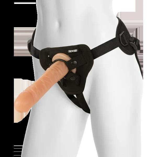 Vac-U-Lock The Classic 8 Inch With Supreme Harness White