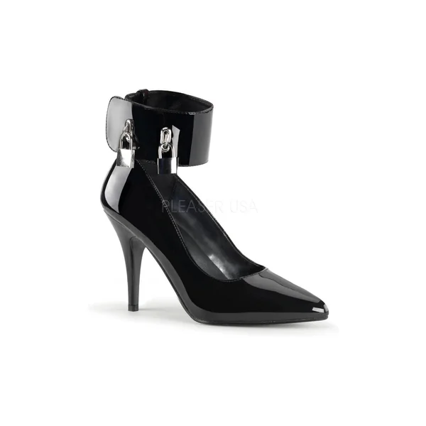 VANITY-434 Pump | Black Patent