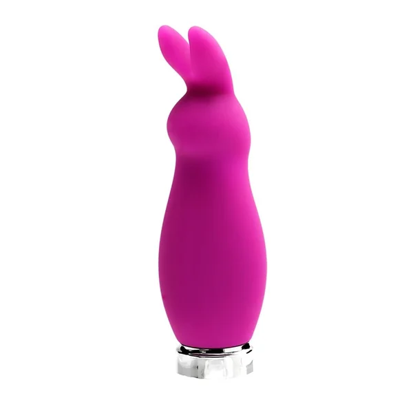 VeDO Crazzy Bunny Rechargeable Silicone Mini Vibrator - Purple