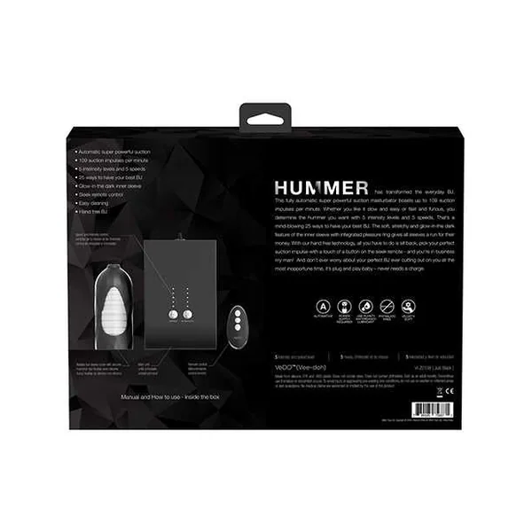VeDO Hummer Transform Your BJ Masturbator - Just Black