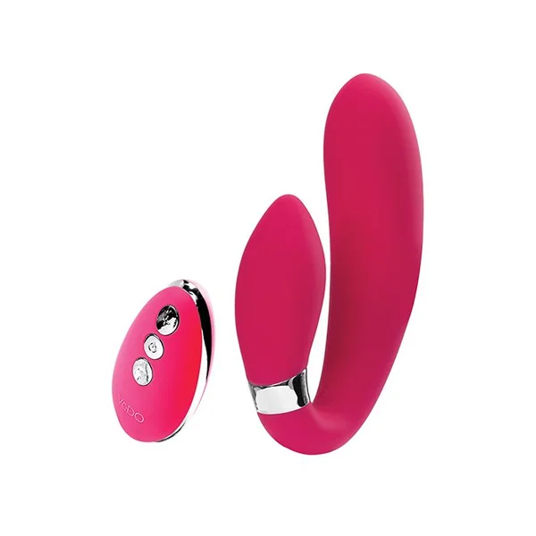 Vedo Jeni C-Shaped Dual Motor Vibe With Remote Pink
