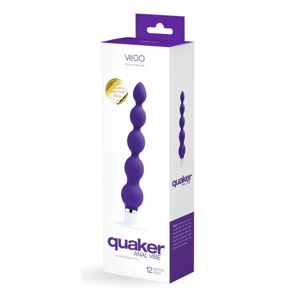 VeDO Quaker Silicone Anal Vibrator - Into You Indigo