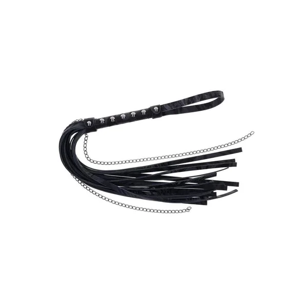 Velvet Noir Chain Flogger – Black