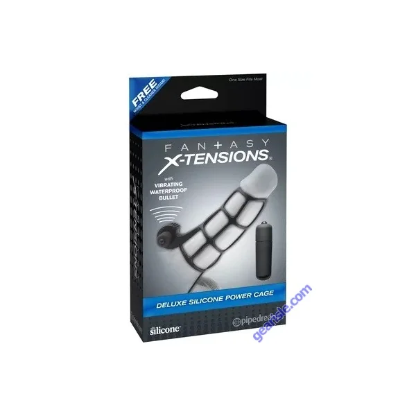 Vibrating Deluxe Silicone Power Cage Fantasy X-tensions
