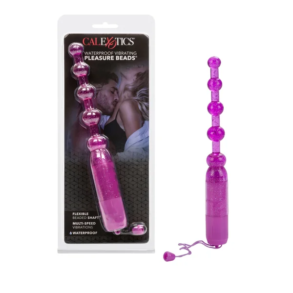Vibrating Pleasure Beads Anal Beads - Purple