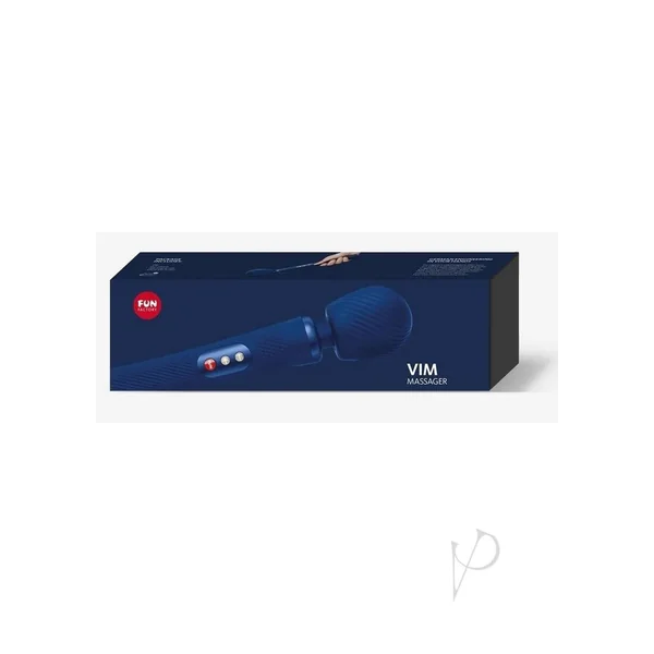Vim Massager Silicone Body Wand - Midnight Navy Blue