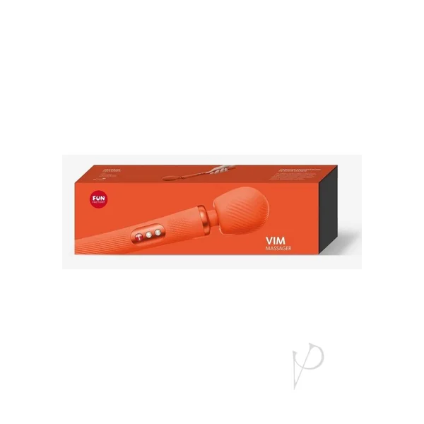 Vim Massager Silicone Body Wand - Sunrise Orange