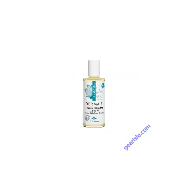 Vitamin E Skin Oil 14000 IU Safflower Seed Oil 2 Oz Vegan Derma E