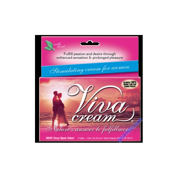 Viva Cream Women Orgasm Clitoral Stimulating 3 Tubes 10ml