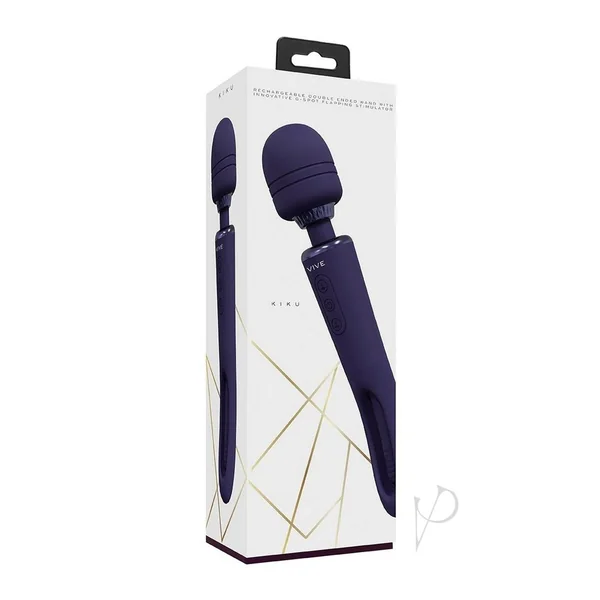 Vive Kiku Rechargeable Double Ended Wand - Purple
